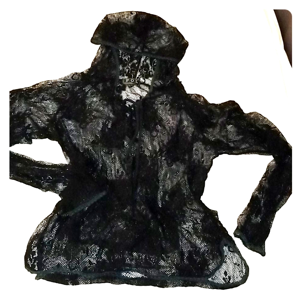 Black Lace Hoodie